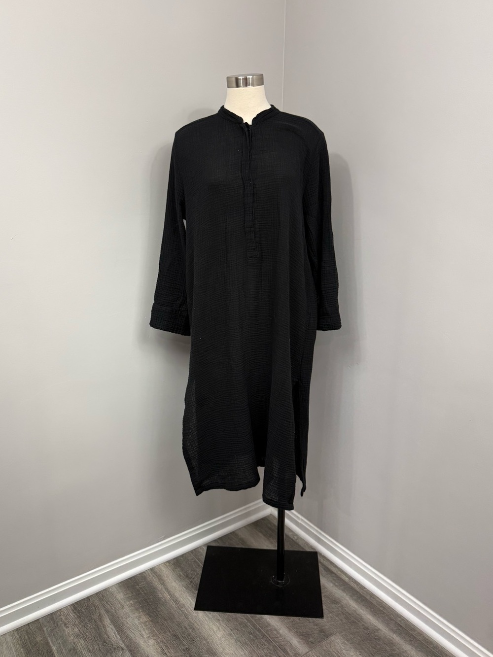Mikoh Black Gauze Swimsuit Cover